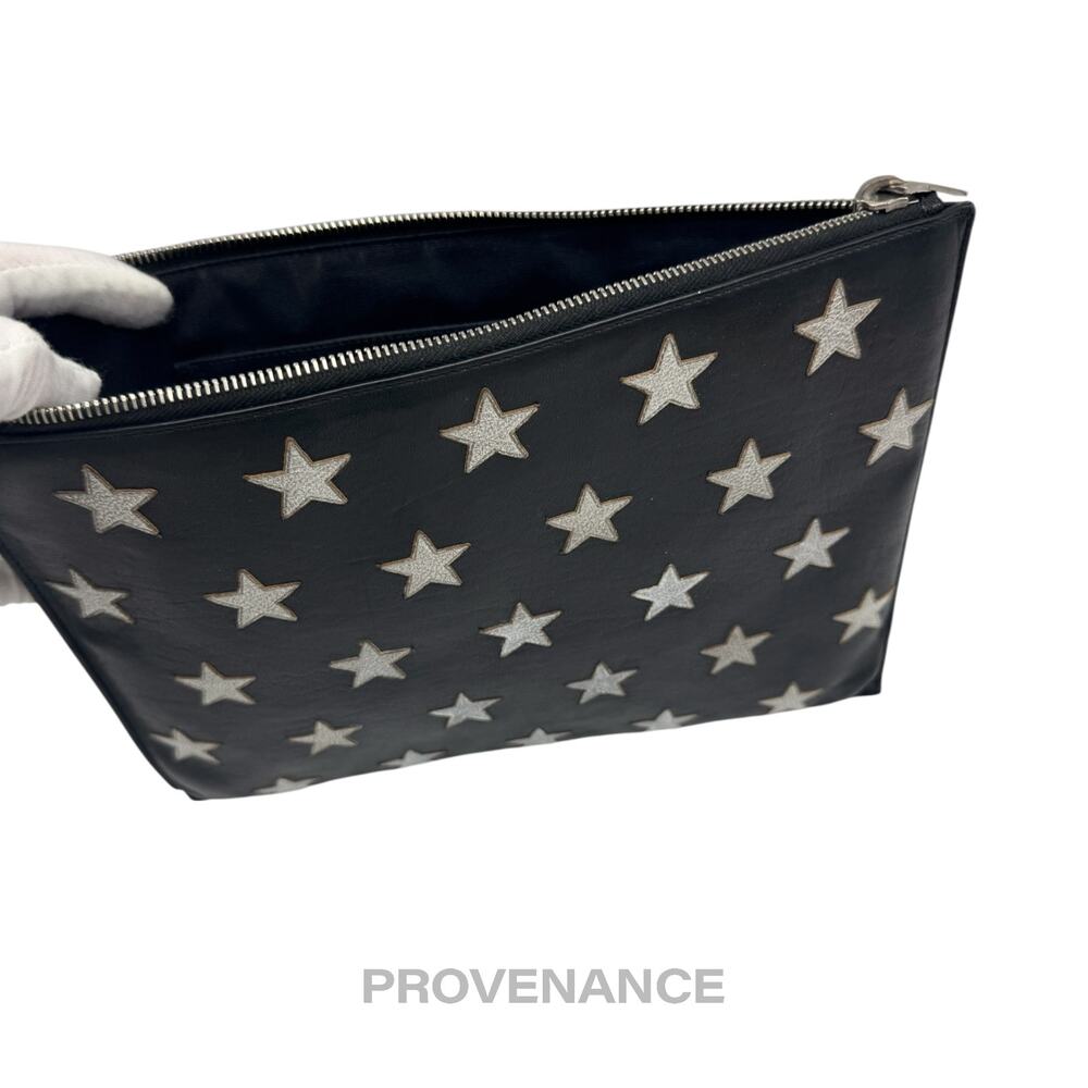 🔴 Saint Laurent Paris SLP Stars Zip Pochette Jour - Black - Picture 7 of 9
